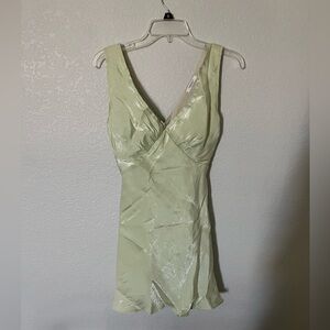 Peppermayo Audrey Vintage Slip Dress — Sage Green